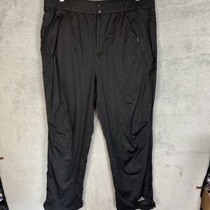 S Adidas‎ Climaproof Rain Pants Mens L Wandertag 2.5 Elastic Waist Golf Black